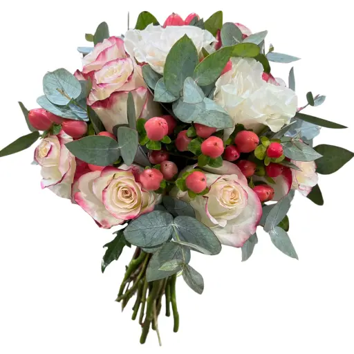 Ramo de novia con rosas